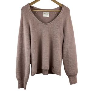 ABERCROMBIE & FITCH | Soft A&F Collection Oversize V-Neck Sweater Womens Small